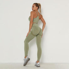 Load image into Gallery viewer, Gazlysta seamless Women workout outfit-2 piece set

