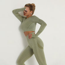 Load image into Gallery viewer, Gazlysta seamless Women workout outfit-2 piece set
