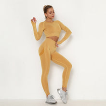Load image into Gallery viewer, Gazlysta seamless Women workout outfit-2 piece set
