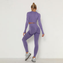 Load image into Gallery viewer, Gazlysta seamless Women workout outfit-2 piece set
